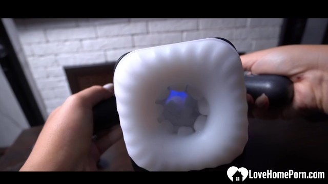 Witching date at masturbation scene