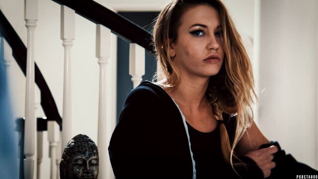 Cute babe with small tits Adira Allure nicely rammed by her stepbrother