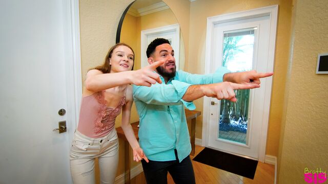 Sex-loving teen Jessae Rosae looks good in the doggy style pose