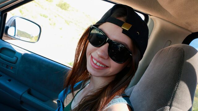 An innocent angel Lucie Cline jumps on a big dick in the cowgirl pose