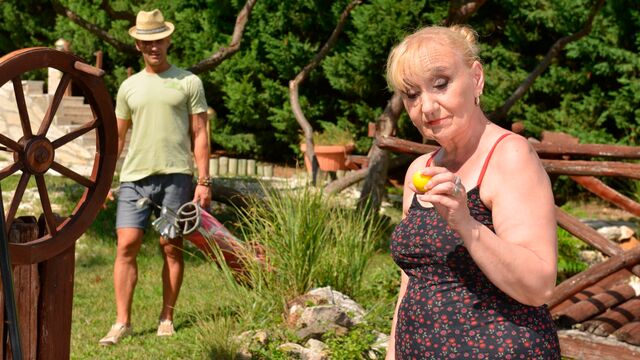 Two friends are fucking with a very slutty teen Nanney