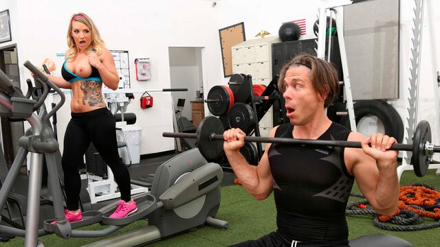 Coach with a long penis fucked a busty fit model Cali Carter