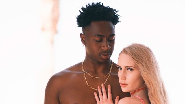 Sensual natural white girl Emma Starletto and a big black snake