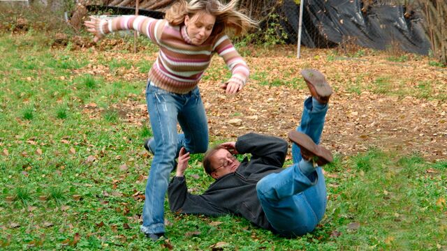 A lucky old man with a big cock fucked a skinny teen Natali