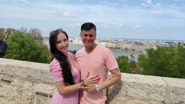 Good-looking brunette Bella Angel is having fun with a big dong