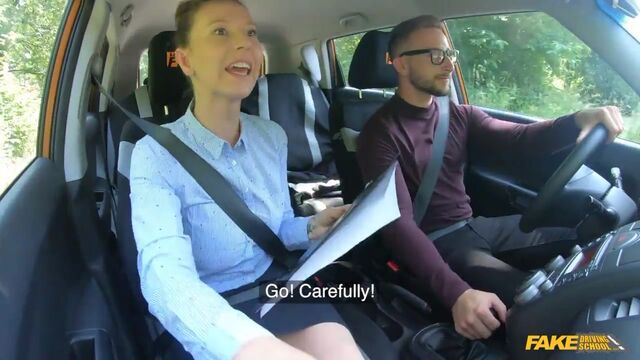 Taxi driver anally fucked a slender brunette babe Emylia Argan