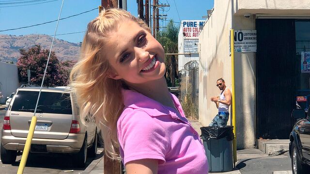 Interracial fucking featuring a blond-haired babe Chloe Cherry