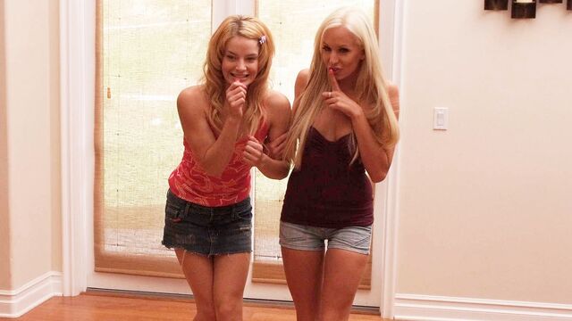 Ally Ann and Eden Adams show their talents in an FFM threesome