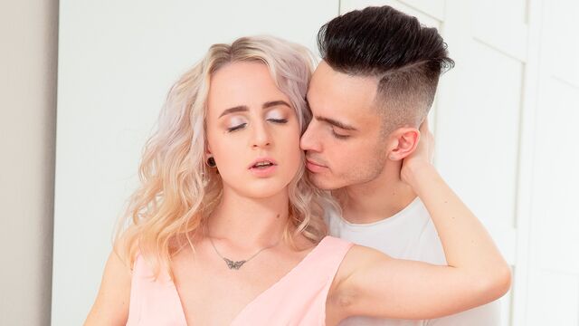 Sensual blonde babe Hanna Rey is having fun with a hard dick