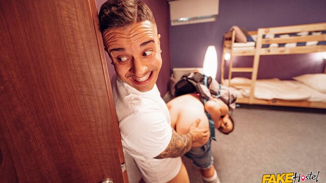 Awesome young hottie Sandra Sanchez feels a big dick in her crack