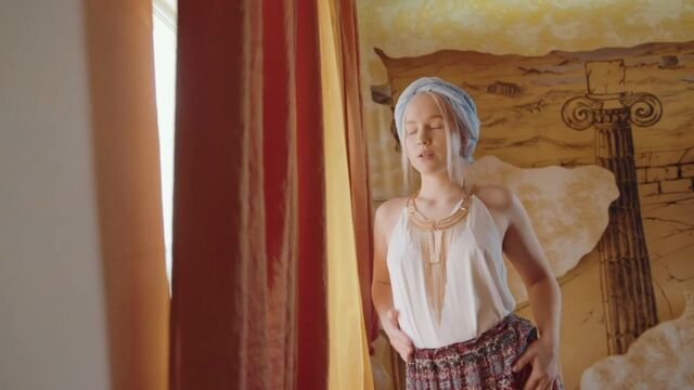 Adorable hottie Nikki Hill opens her little pussy with love