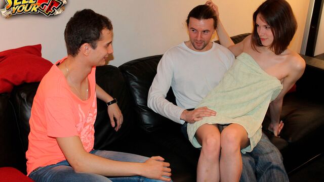 Astonishing model with nice long legs Dila fucked by fake boyfriend