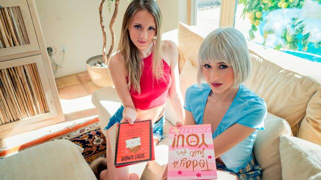 Good young chicks Jessie Saint and Kyler Quinn fuck with a new lover