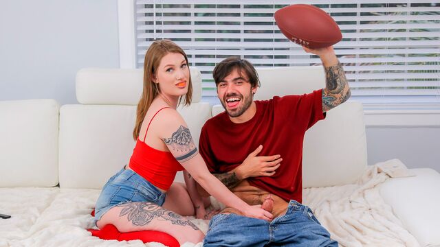 Sex-loving chick Aria Kai opens her little wet pussy for a long boner