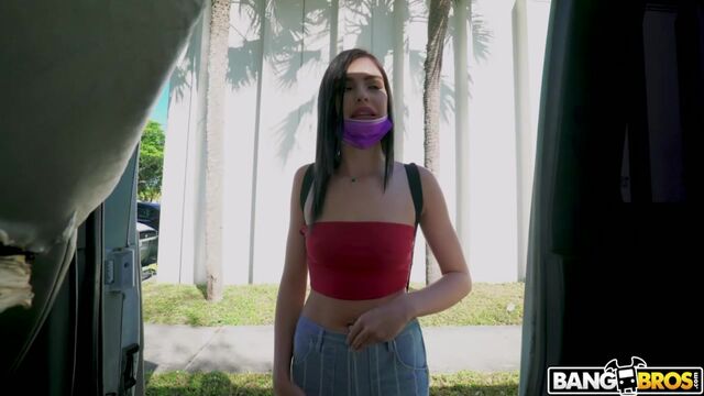 Sex-loving brunette Selina Moon looks great in the cowgirl pose