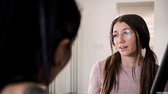 Aiden Ashley and Maya Woulfe are enjoying lesbian sex games