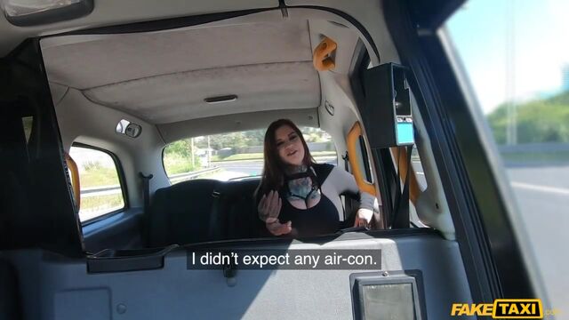 Fake driver fucked a nice-looking redhead babe Sabien DeMonia