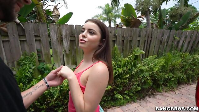 Angelic doll Kylie Quinn gets her crack fucked by a huge penis