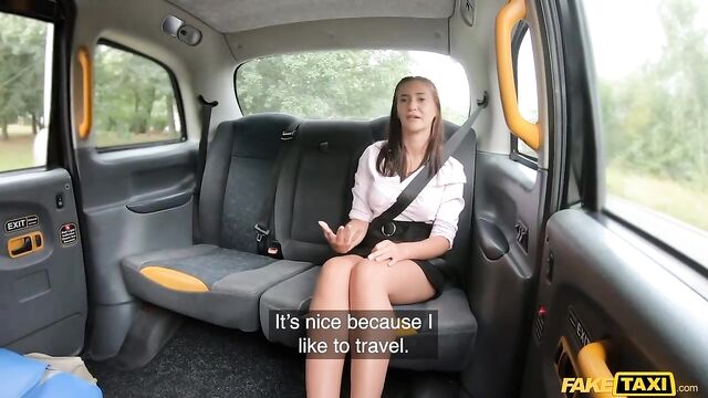 Sex in the van with a big-bottomed passenger Mina Moreno