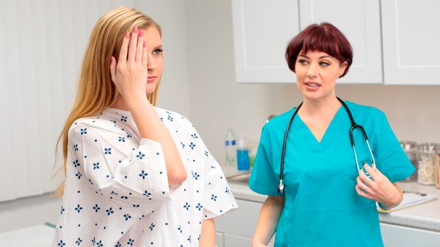 Stunning teen FFM porn in the ward with Harlow West and Jessica Ryan