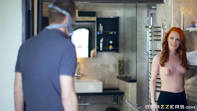 Redhead angel Ella Hughes looks so passionate in the missionary pose