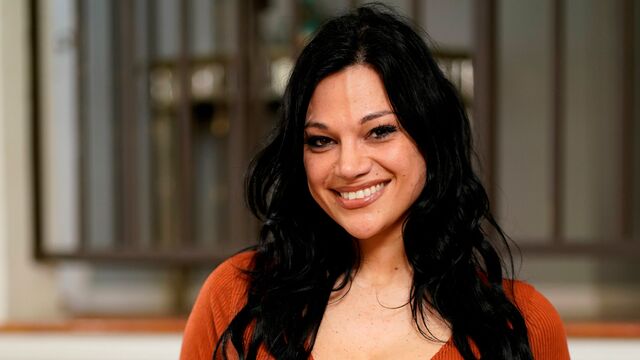 Stunning brunette Mona Azar is having fun with a huge hard penis