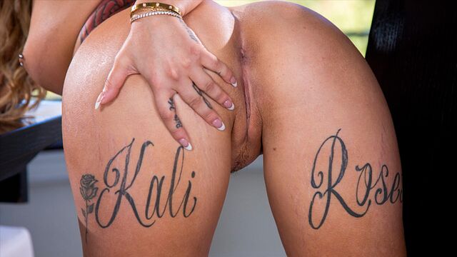 Sensual tattooed hottie Kali Roses nicely impaled by a long dick