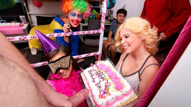 Hardcore sex on the party with Gia Paige and Nora Doll