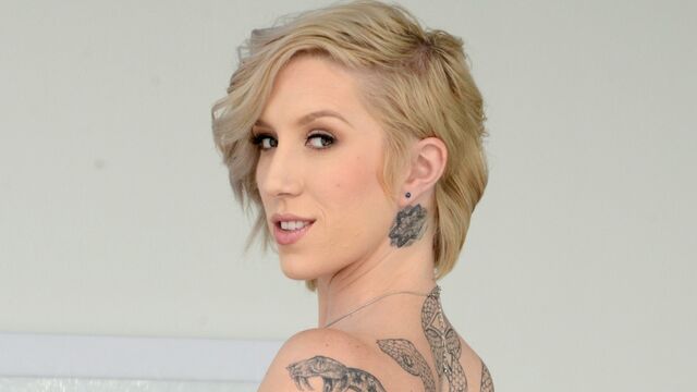 Sensual anal action in the doggy style pose with a hot Maia Davis