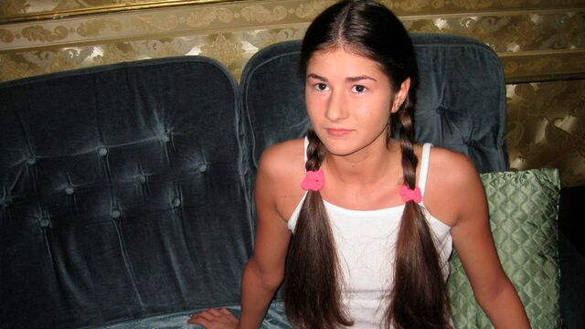 Stunning brunette Nessa Shine is fucking with a very long cock