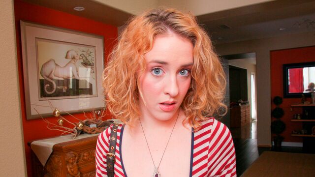 Sensual angel with round ass Bonnie Grey rides on a big dick