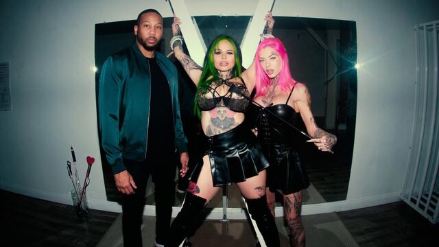 FFM hard fuck with tattooed girls Chantal Danielle and Xwife Karen