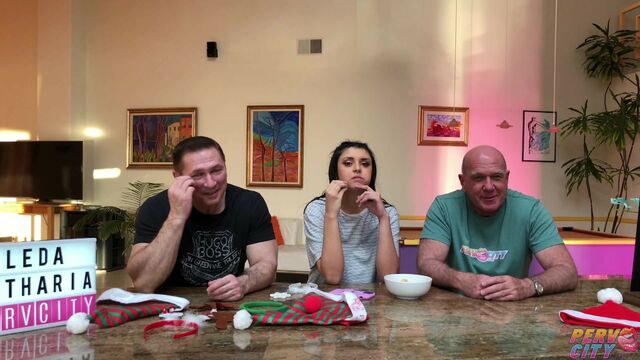 Beautiful brunette babe Leda Lotharia is enjoying hardcore BTS sex