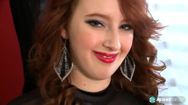 Redhead babe Felicia Clover demonstrates her love for a big black cock