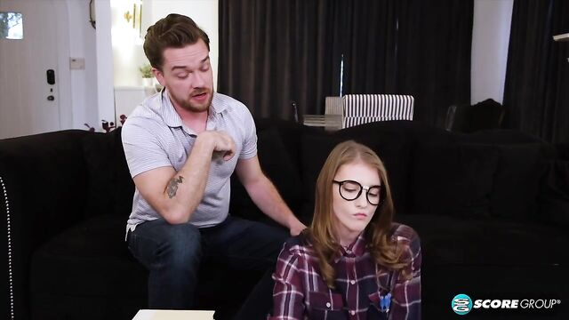 Pretty aesthetic hottie Melody Marks likes dick-riding so much