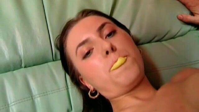 Sensual sex on the sofa with a pretty sweet teen Lola