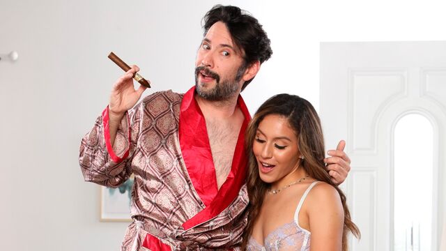 Aesthetic chick with big bottom Liv Revamped jumps high on a dick