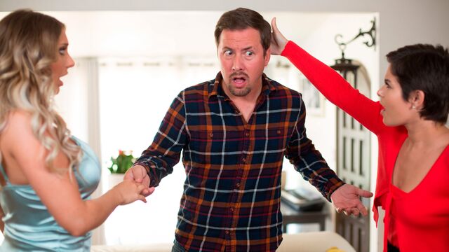 Angelic doll with huge boobs Kayley Gunner impaled from behind