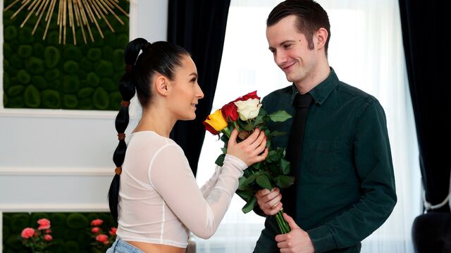 Adorable hottie Mindy is getting fucked in the bedroom