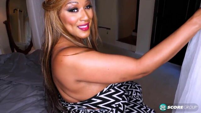 Gorgeous lady with huge boobs Africa Sexxx fucked from behind