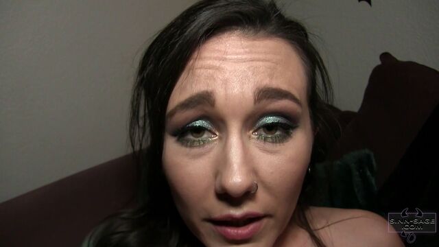 Soloing brunette Sinn Sage is touching her hungry snatch