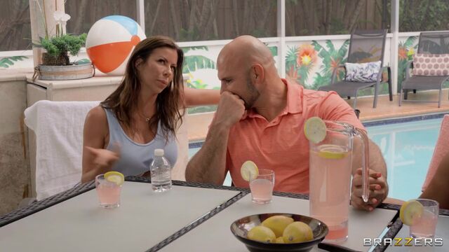 Alexis Fawx enjoying a fat younger dick by the swimming pool