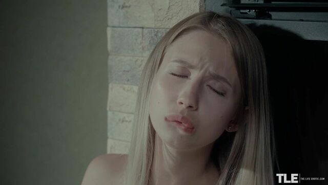 Fair haired teen named Dominic Anna enjoys the spotlight