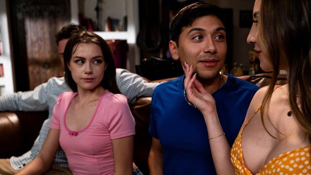 Gorgeous babes Selena Love and Melissa Stratton love dick-riding