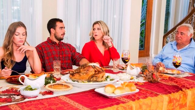 Wild Thanksgiving fuck with Cory Chase and Sydney Cole