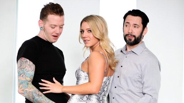 Slim built PAWG Candice Dare wants two dicks at once