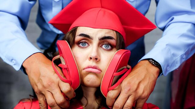 Quick office fuck in the cowgirl pose with a hot brunette Selina Bentz