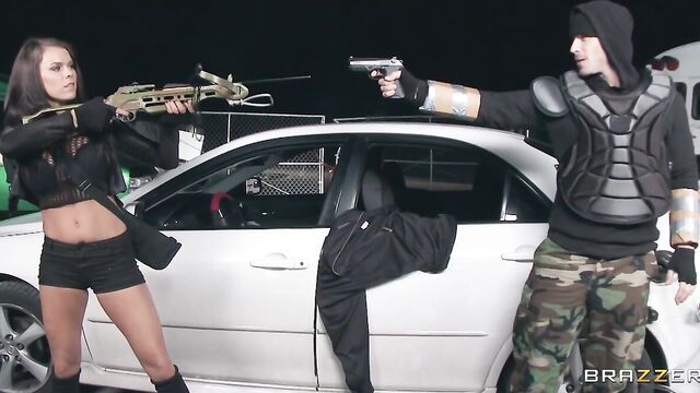 Godlike babe with silicone tits Peta Jensen rides a long wiener