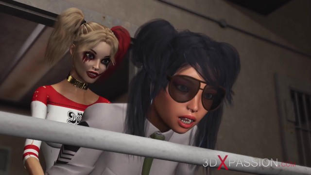 Naughty Harley Quinn at toys movie