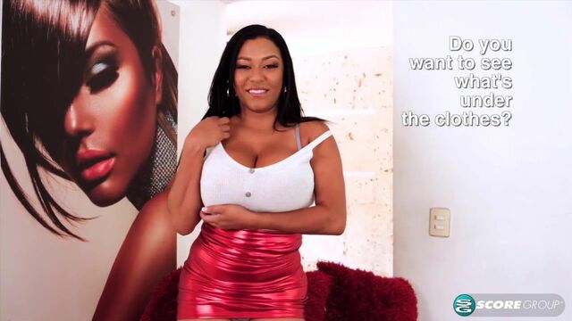 Stunning soloing brunette Shanie Gaviria is fucking with her dildo